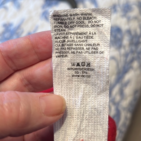 Woolrich S Red Fleece Vest Pit to pit 18.5” length 25” - Picture 6 of 6